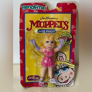 Vintage 1989 Jim Hensons Bend-ems Muppets Miss Piggy By Just Toys